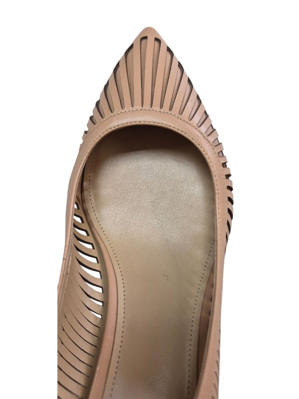 Marc Fisher LTD Zabie Natural Leather Block Heel Slingback Pumps Size 9.5M - Picture 12 of 16